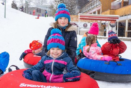 Initiation draisienne sur neige - Le Corbier - Maurienne - Savoie - Alpes