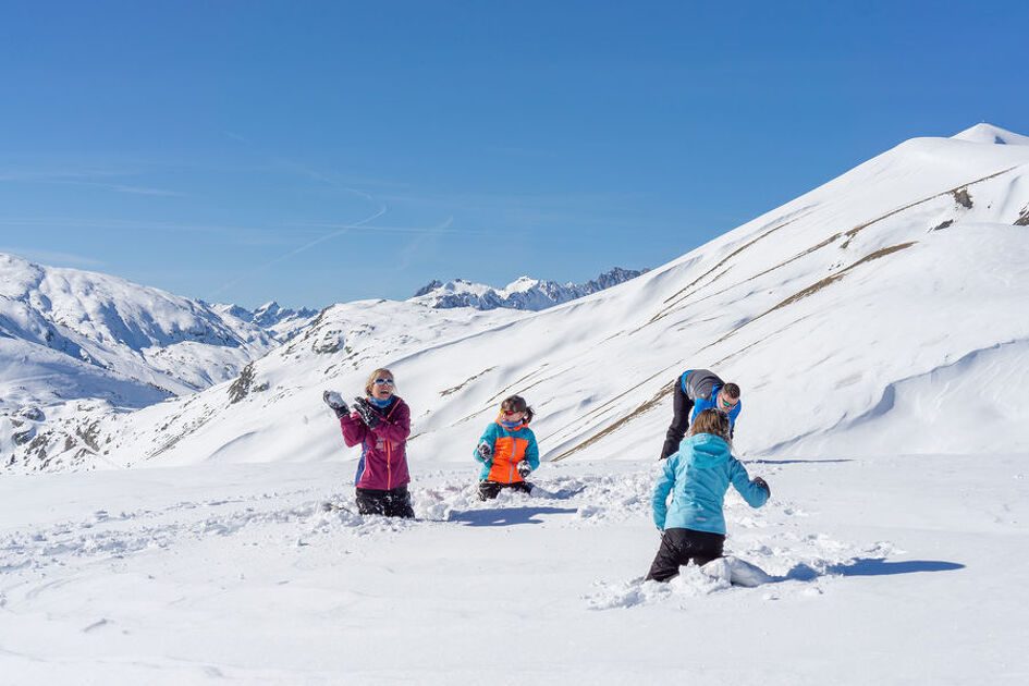 Initiation draisienne sur neige - Le Corbier - Maurienne - Savoie - Alpes
