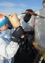 Chasse aux trésors dans la glace!